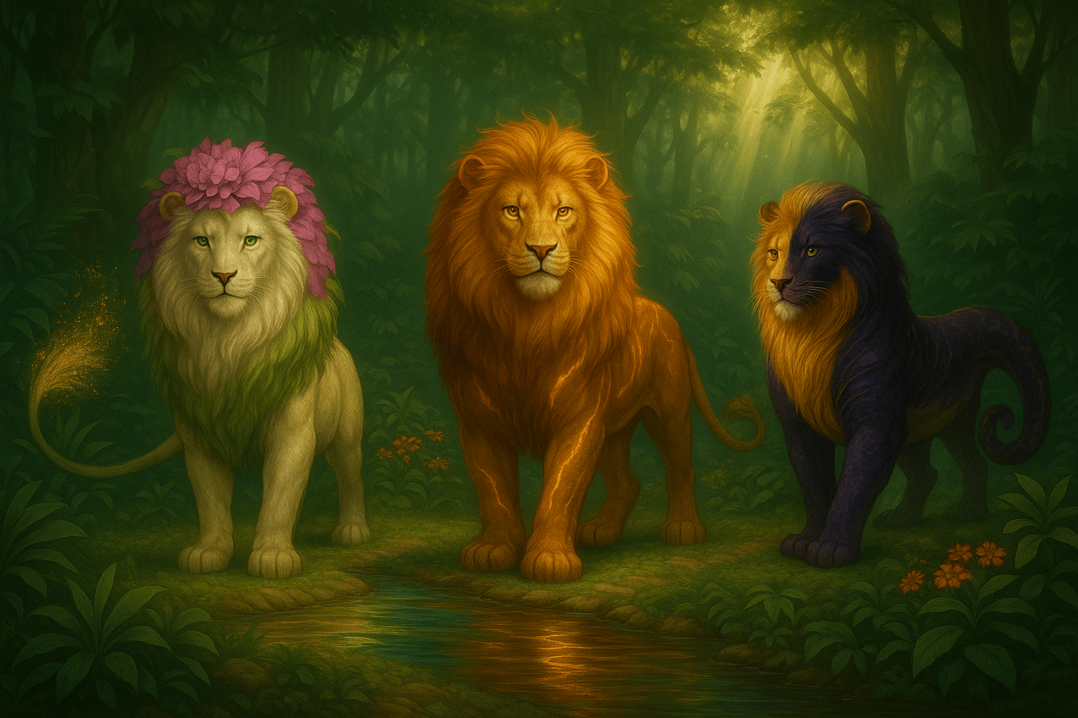 🌱🔥🌒 The Triad of Seasons — Keepers of the Living Balance