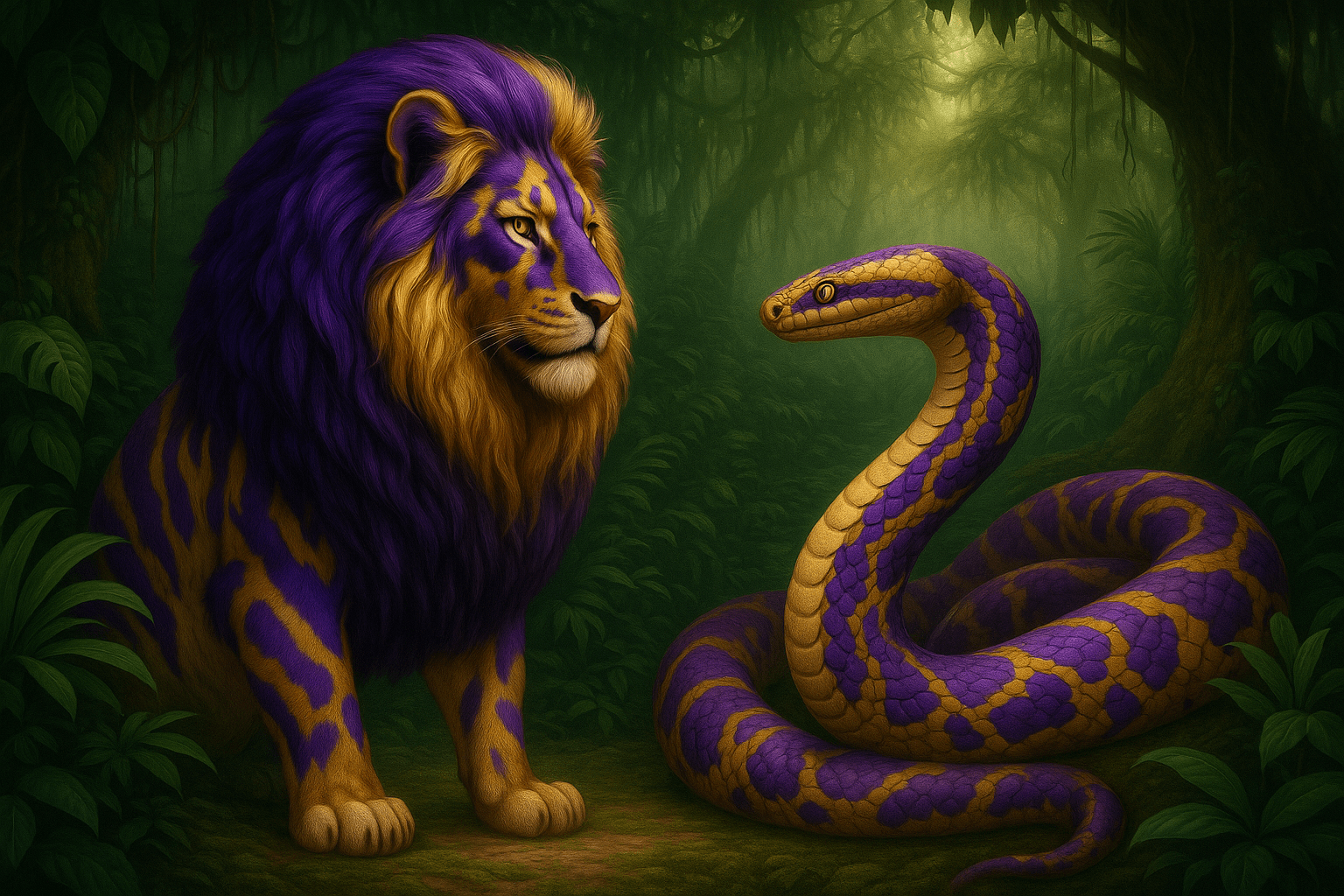 🐍🦁 The Origin of the Seralion — The Lion of the Coiled Sun